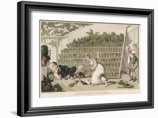 Dr Syntax, Misfortune at Tulip Hall-Thomas Rowlandson-Framed Premium Giclee Print