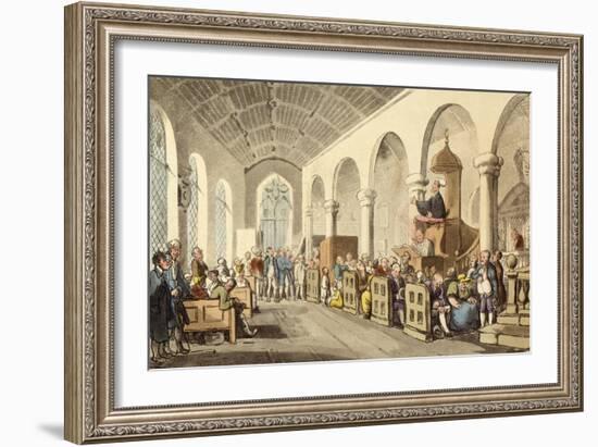 Dr. Syntax Preaching-Thomas Rowlandson-Framed Giclee Print