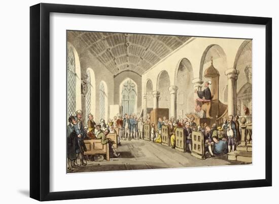 Dr. Syntax Preaching-Thomas Rowlandson-Framed Giclee Print