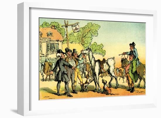 'Dr Syntax sells Grizzle'-Thomas Rowlandson-Framed Giclee Print