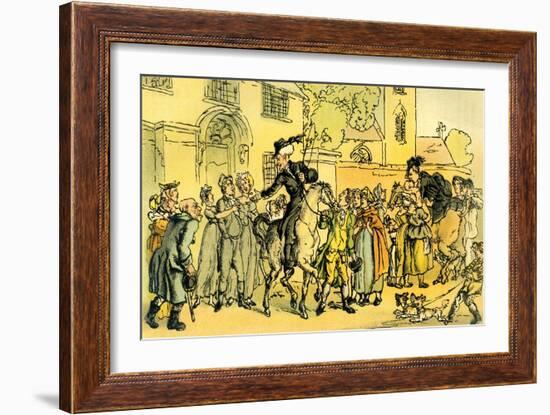 'Dr Syntax setting out on his second tour'-Thomas Rowlandson-Framed Giclee Print