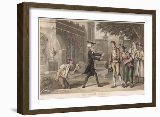 Dr Syntax, the Banns Forbidden-Thomas Rowlandson-Framed Art Print