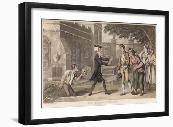 Dr Syntax, the Banns Forbidden-Thomas Rowlandson-Framed Art Print