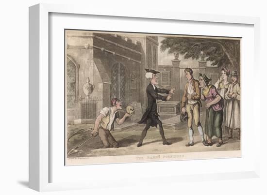 Dr Syntax, the Banns Forbidden-Thomas Rowlandson-Framed Art Print