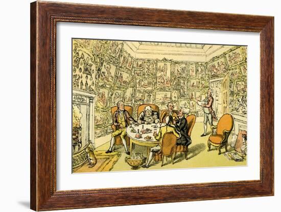 'Dr Syntax with my Lord'-Thomas Rowlandson-Framed Giclee Print
