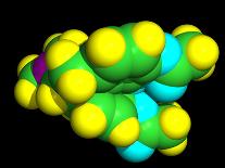 Heroin Molecule-Dr. Tim Evans-Framed Photographic Print