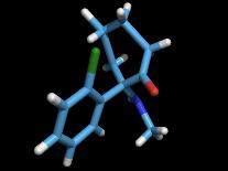 Ketamine Molecule, Recreational Drug-Dr. Tim Evans-Framed Photographic Print