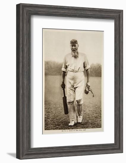 Dr. W.G. Grace at the Oval, 1906-null-Framed Photographic Print