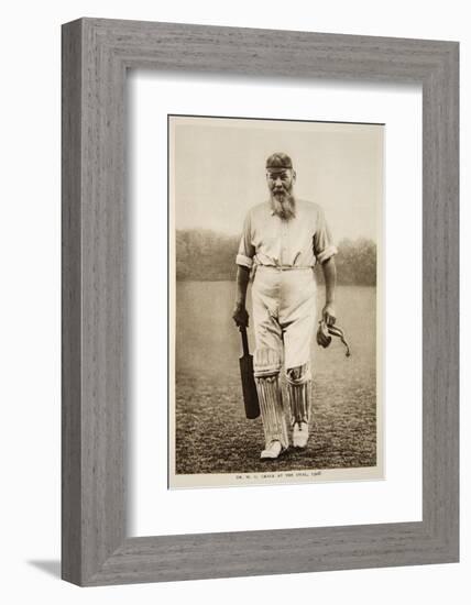 Dr. W.G. Grace at the Oval, 1906-null-Framed Photographic Print