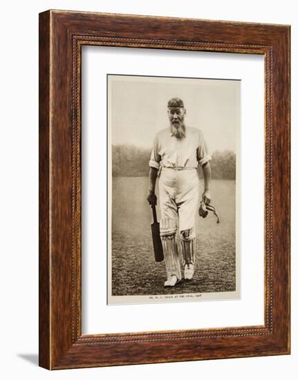 Dr. W.G. Grace at the Oval, 1906-null-Framed Photographic Print