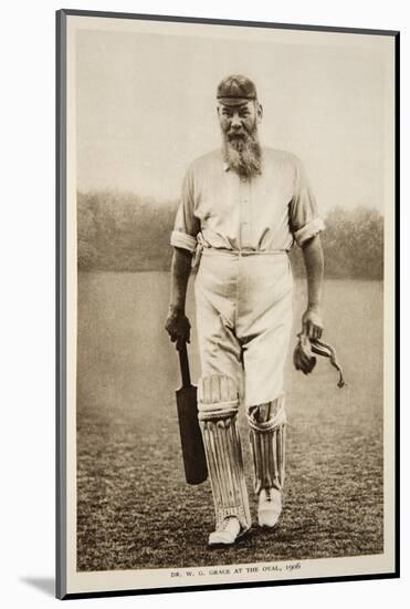 Dr. W.G. Grace at the Oval, 1906-null-Mounted Photographic Print