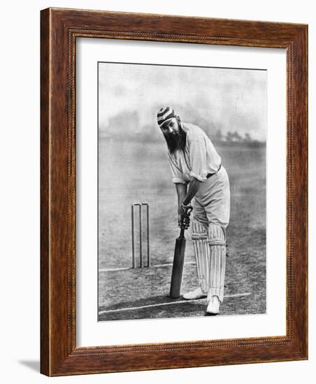 Dr. W.G. Grace at the Wicket, 1898-null-Framed Photographic Print