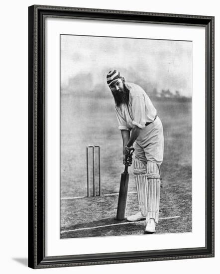 Dr. W.G. Grace at the Wicket, 1898-null-Framed Photographic Print