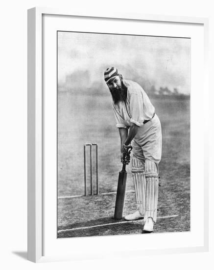 Dr. W.G. Grace at the Wicket, 1898-null-Framed Photographic Print