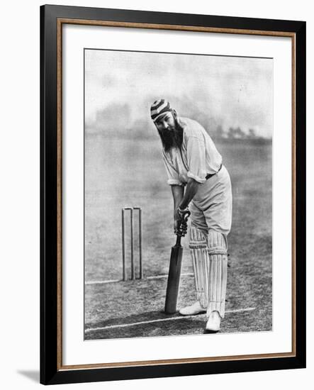 Dr. W.G. Grace at the Wicket, 1898--Framed Photographic Print