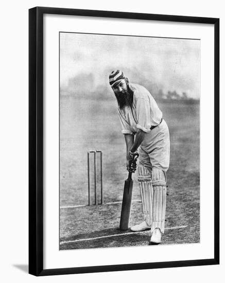 Dr. W.G. Grace at the Wicket, 1898-null-Framed Photographic Print