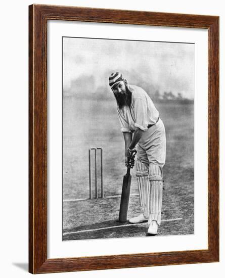 Dr. W.G. Grace at the Wicket, 1898-null-Framed Photographic Print