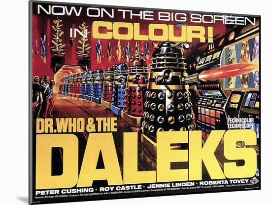 Dr. Who And the Daleks, 1965-null-Mounted Art Print