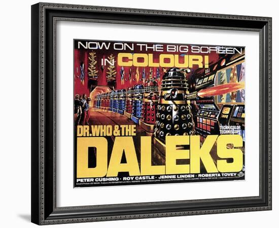 Dr. Who And the Daleks, 1965-null-Framed Art Print