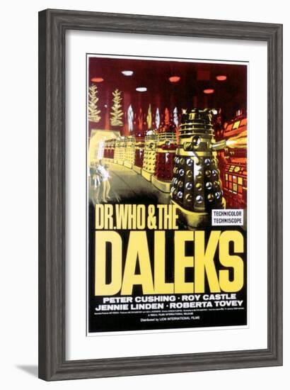 Dr. Who And the Daleks, 1965-null-Framed Art Print