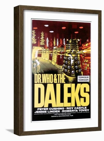 Dr. Who And the Daleks, 1965-null-Framed Art Print