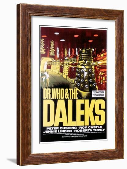 Dr. Who And the Daleks, 1965-null-Framed Art Print