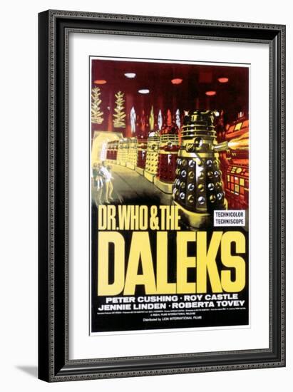 Dr. Who And the Daleks, 1965-null-Framed Art Print