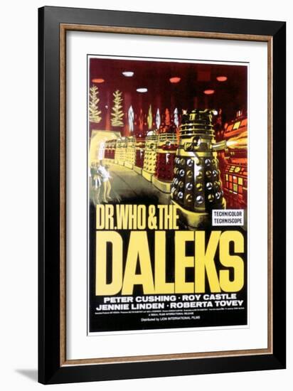 Dr. Who And the Daleks, 1965-null-Framed Premium Giclee Print
