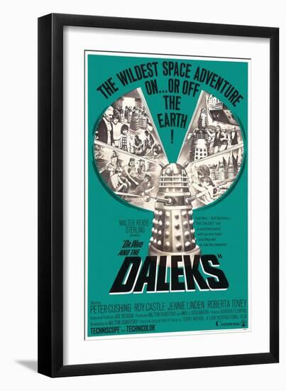 Dr. Who and the Daleks, 1965-null-Framed Giclee Print