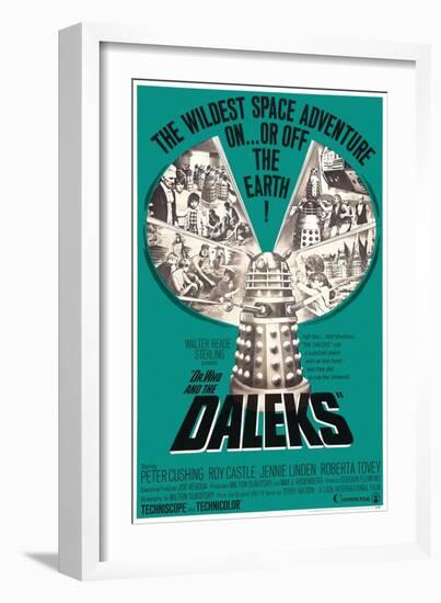 Dr. Who and the Daleks, 1965-null-Framed Giclee Print