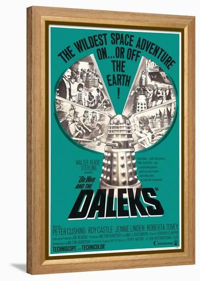 Dr. Who and the Daleks, 1965-null-Framed Premier Image Canvas