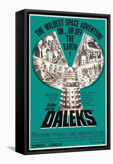 Dr. Who and the Daleks, 1965-null-Framed Premier Image Canvas