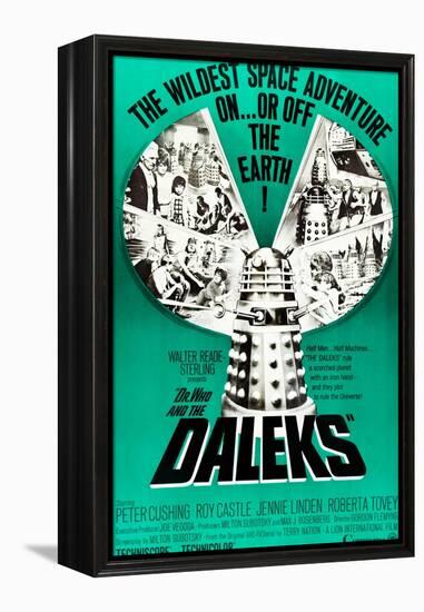 Dr. Who and the Daleks, Peter Cushing, Jennie Linden, Roberta Tovey, 1965-null-Framed Stretched Canvas