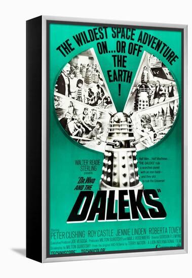 Dr. Who and the Daleks, Peter Cushing, Jennie Linden, Roberta Tovey, 1965-null-Framed Stretched Canvas