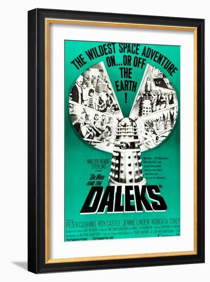 Dr. Who and the Daleks, Peter Cushing, Jennie Linden, Roberta Tovey, 1965-null-Framed Art Print