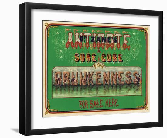 Dr. Zane’s Antidote, c. 1864-null-Framed Giclee Print