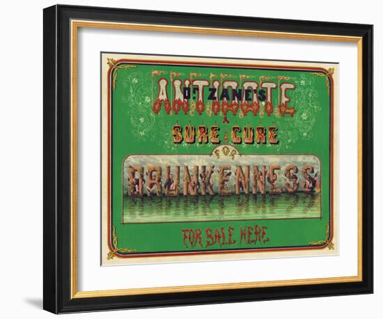 Dr. Zane’s Antidote, c. 1864-null-Framed Giclee Print