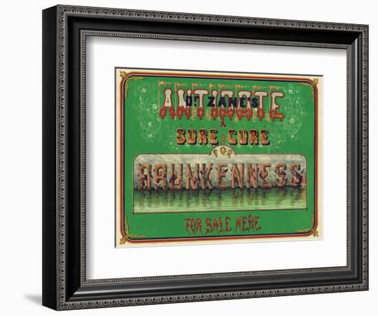 Dr. Zane’s Antidote, c. 1864-Vintage Reproduction-Framed Art Print