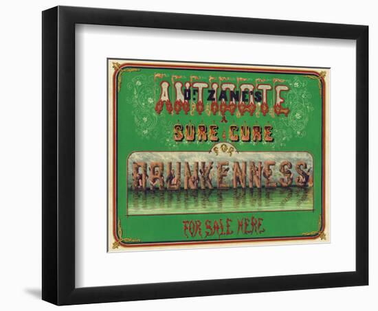 Dr. Zane’s Antidote, c. 1864-Vintage Reproduction-Framed Art Print