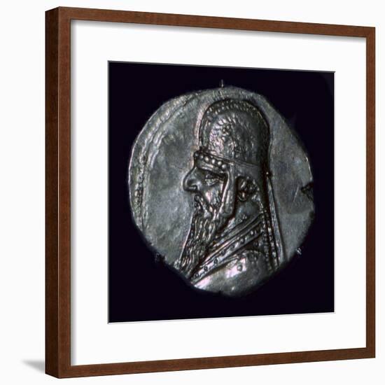Drachma of King Mithridates II of Parthia, c1st century BC. Artist: Unknown-Unknown-Framed Giclee Print