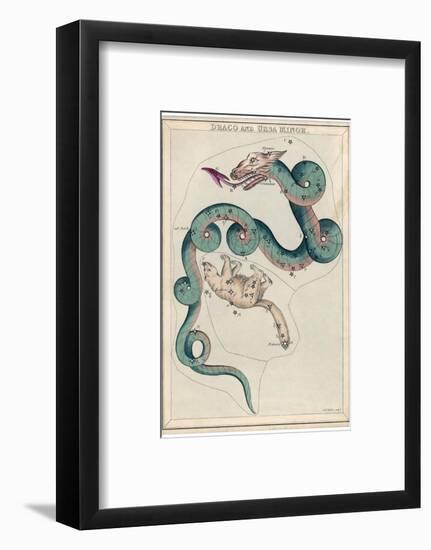 Draco and Ursa Minor Constellation-Sidney Hall-Framed Photographic Print