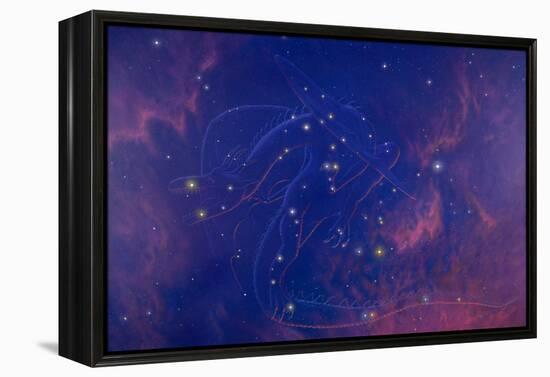 Draco Constellation-Chris Butler-Framed Premier Image Canvas