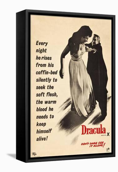 Dracula, 1958-null-Framed Premier Image Canvas