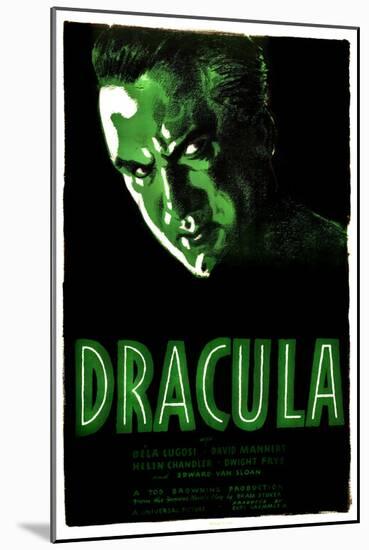 Dracula, Bela Lugosi, 1931-null-Mounted Art Print