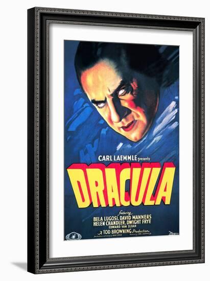 Dracula, Bela Lugosi, 1931-null-Framed Art Print