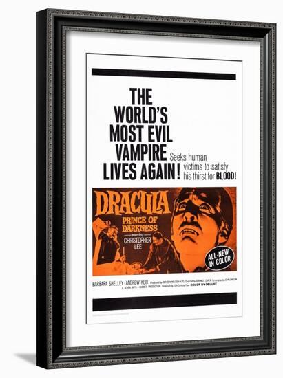 Dracula: Prince of Darkness-null-Framed Premium Giclee Print