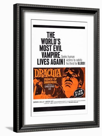 Dracula: Prince of Darkness-null-Framed Art Print