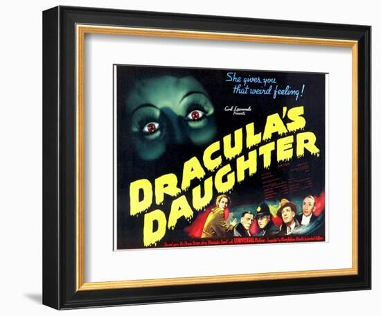 Dracula's Daughter-null-Framed Premium Giclee Print