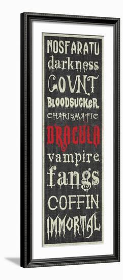 Dracula Sign-Erin Clark-Framed Giclee Print