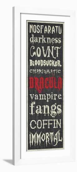 Dracula Sign-Erin Clark-Framed Giclee Print